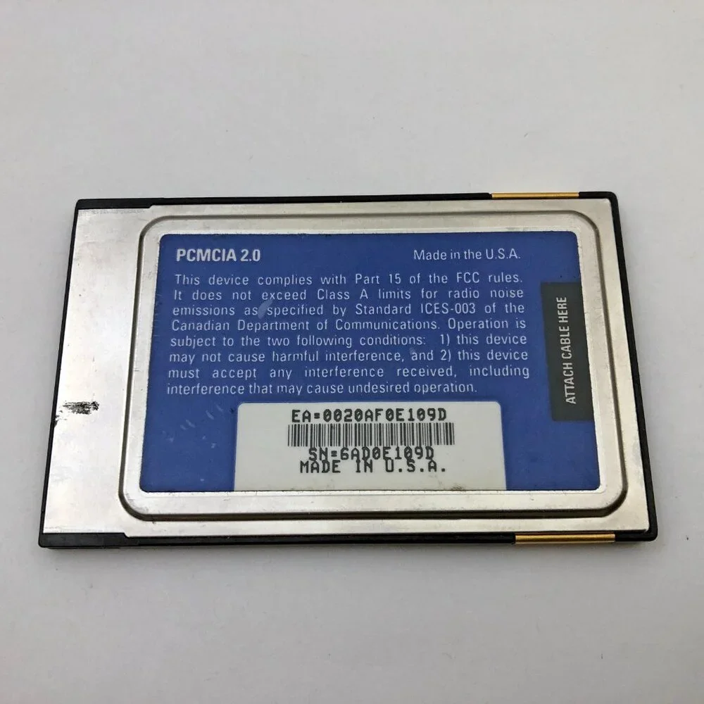 3Com EtherLink III Parallel Tasking PCMCIA adapter for 10BASE-T and Coax 3C589